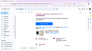 Bomba Calor Aire Agua 15kw Monofásica