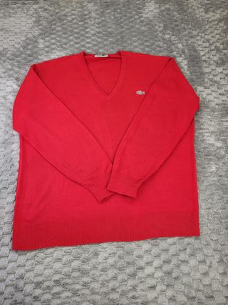 Jersey Lacoste Rojo Pico Talla XL