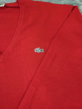 Jersey Lacoste Rojo Pico Talla XL