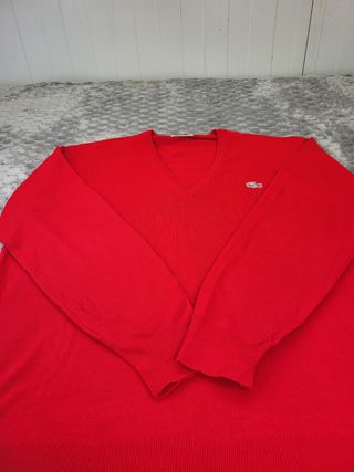 Jersey Lacoste Rojo Pico Talla XL