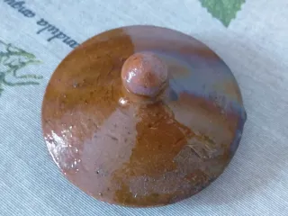 Cafetera o Tetera de barro refractario y vidriado