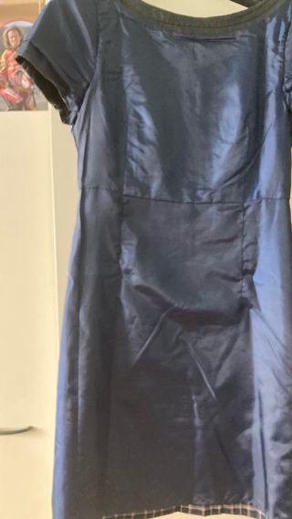 Tubino a quadri con maniche corte