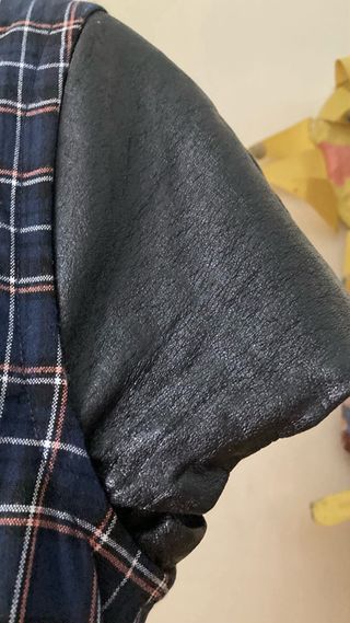 Tubino a quadri con maniche corte