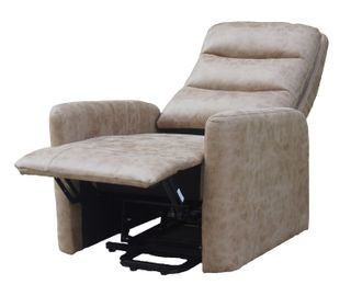 Sillón Elevador Gris Piel Sintética