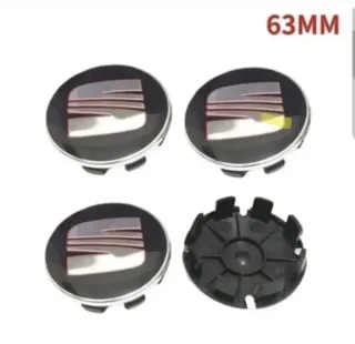 4 TAPABUJES CENTRO RUEDA LLANTA SEAT Ref 1P0601165