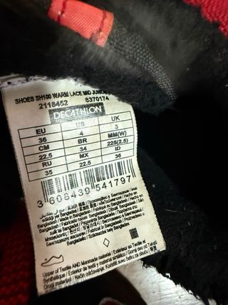 Botas de nieve Quechua niño/niña talla 36