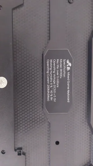 Teclado Gamer Negro y Rojo