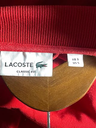 Polo Lacoste Rojo