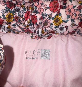 Chaleco acolchado niña floral