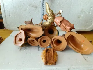 Sacra Famiglia con Re Magi e Angelo,depose Fontani