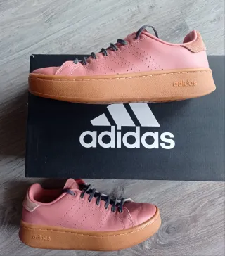 Zapatillas Adidas de cuero para mujer y Niña Rosa