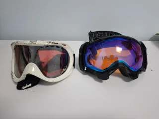 Casco Morado y Blanco para Snowboard/Esquí