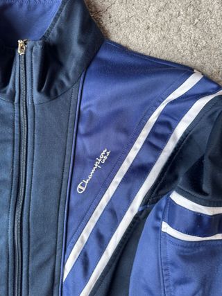 Chaqueta Champion Vintage Talla S Azul/Negra