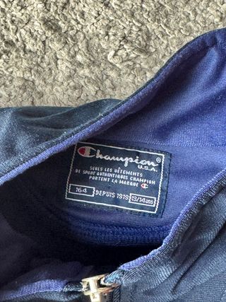 Chaqueta Champion Vintage Talla S Azul/Negra
