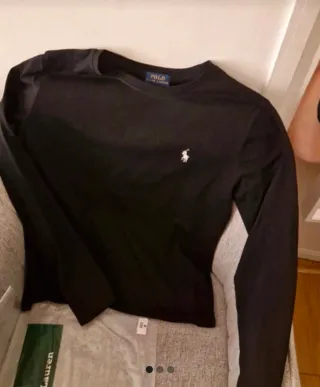 Camiseta Polo Ralph Lauren Negra Manga Larga