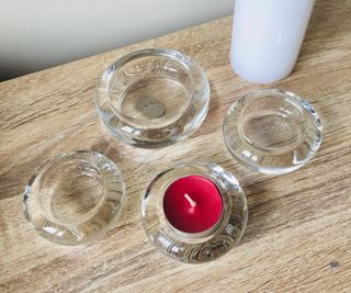 Lote 4 Portacandele di Vetro