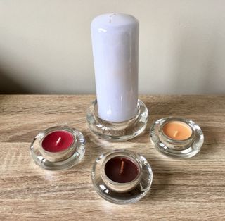 Lote 4 Portacandele di Vetro