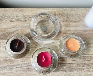 Lote 4 Portacandele di Vetro