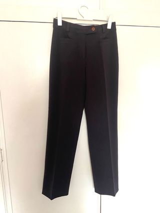 Pantalón de vestir marrón mujer