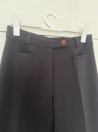Pantalón de vestir marrón mujer