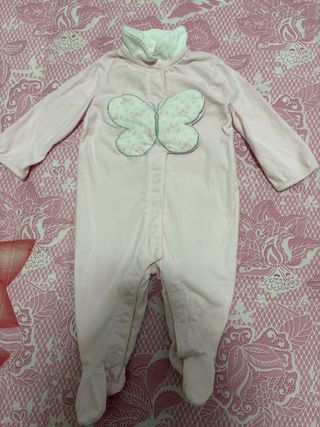 Tutina bimba rosa con farfalla