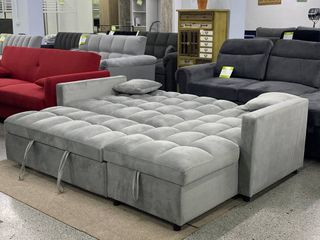 Sofá Cama Gris chaiselongue reversible - OFERTA!