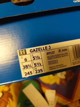 Adidas Gazelle Deportivas Azul/Verde