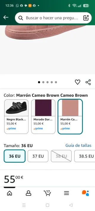 Zapatillas Puma Suede Rosa con Lazos