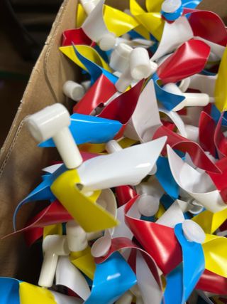 Molinetes de colores para fiestas