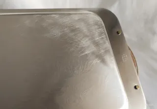 Vassoio Inox e Oro 24kt