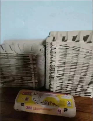 100 hueveras de cartón para huevos M