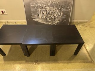 Mesas Lack Ikea Negras x3