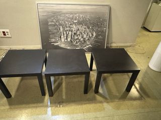 Mesas Lack Ikea Negras x3