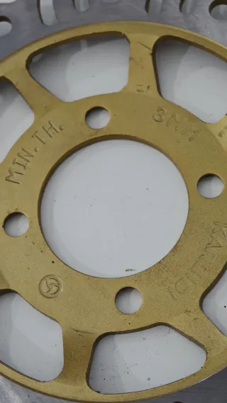 2 UNDDS. Disco Freno floreado para Moto 190cm 3mm