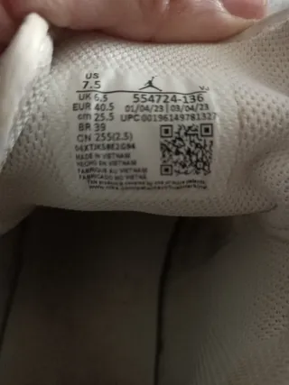 Zapatillas Nike Jordan Blancas