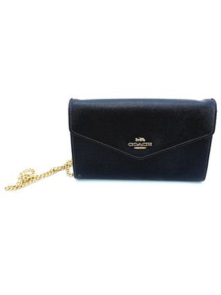 Bolso Clutch Coach Piel Negro