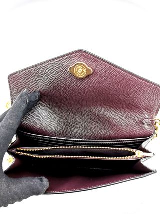 Bolso Clutch Coach Piel Negro