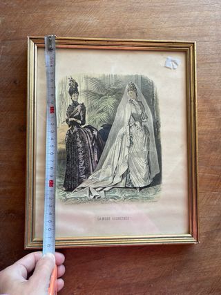 Grabado La Mode Illustrée Marco Dorado