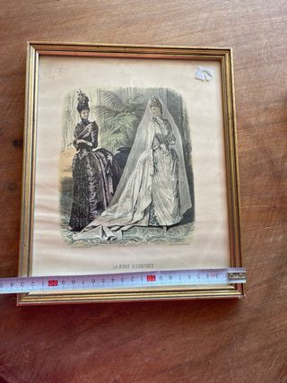 Grabado La Mode Illustrée Marco Dorado