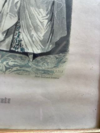 Grabado La Mode Illustrée Marco Dorado