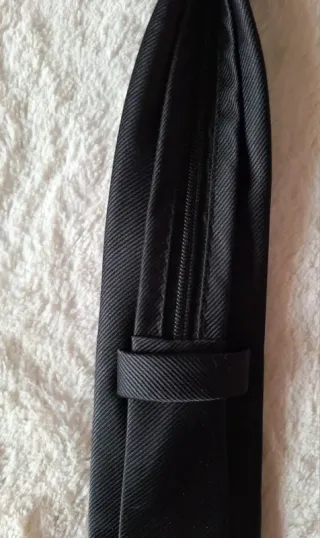 Lote 2 corbatas negras: corbata y lazo