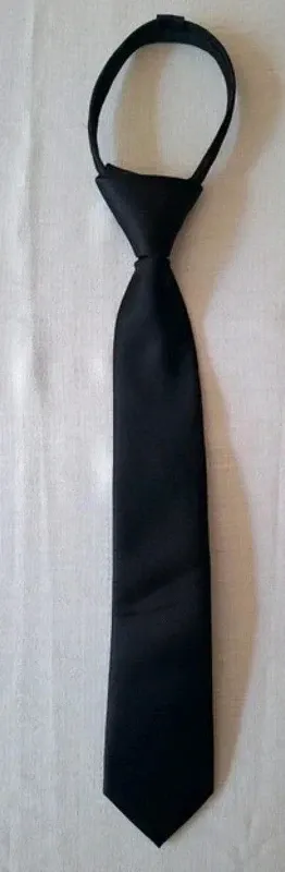 Lote 2 corbatas negras: corbata y lazo