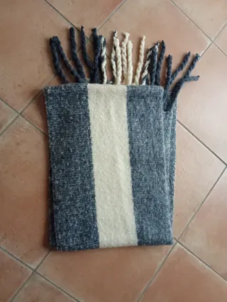 Sciarpa maxi Terranova beige e grigio