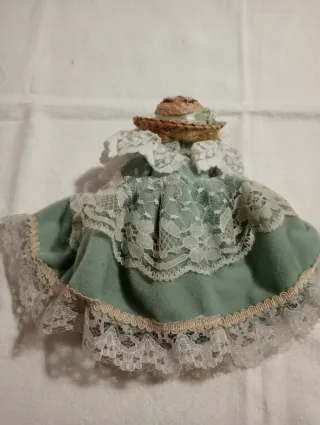 Set 2 Bambole Vintage Ceramica