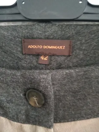 Pantalón Adolfo Domínguez Beige y Gris