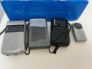 Lote 4 Radios Portátiles (Aiwa, Sony, Sanyo, Grund