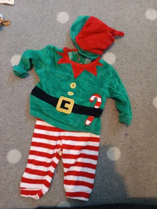 Traje de elfo para bebé (3-6 meses)