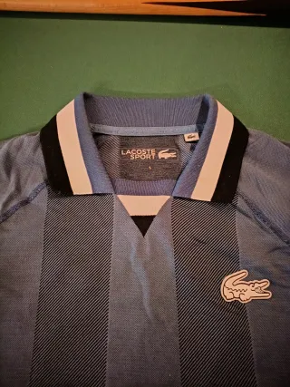 Polo Lacoste Sport Talla S Rayas Azules