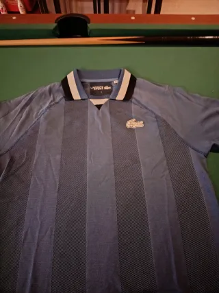 Polo Lacoste Sport Talla S Rayas Azules