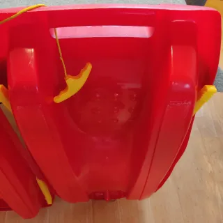 2 Trineos Nieve Infantiles Rojos